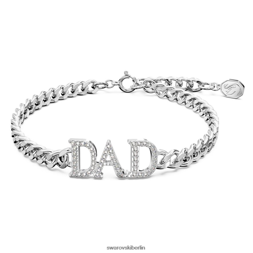 Swarovski Vatertag - Papa-Armband weiß, rhodiniert Schmuck HLT448470