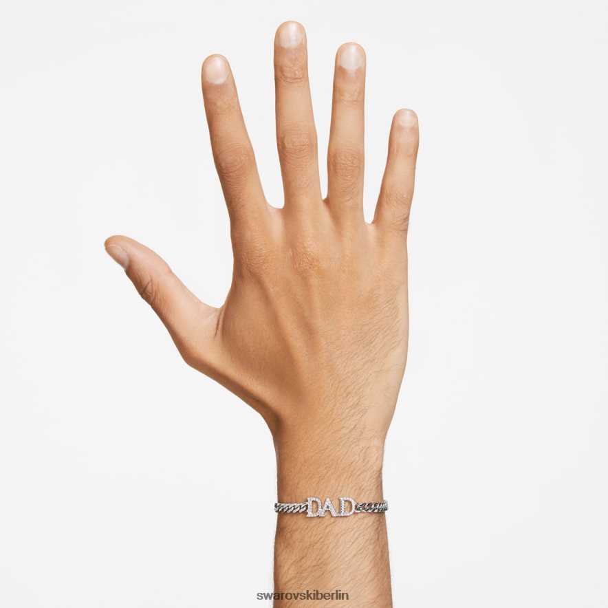 Swarovski Vatertag - Papa-Armband weiß, rhodiniert Schmuck HLT448470