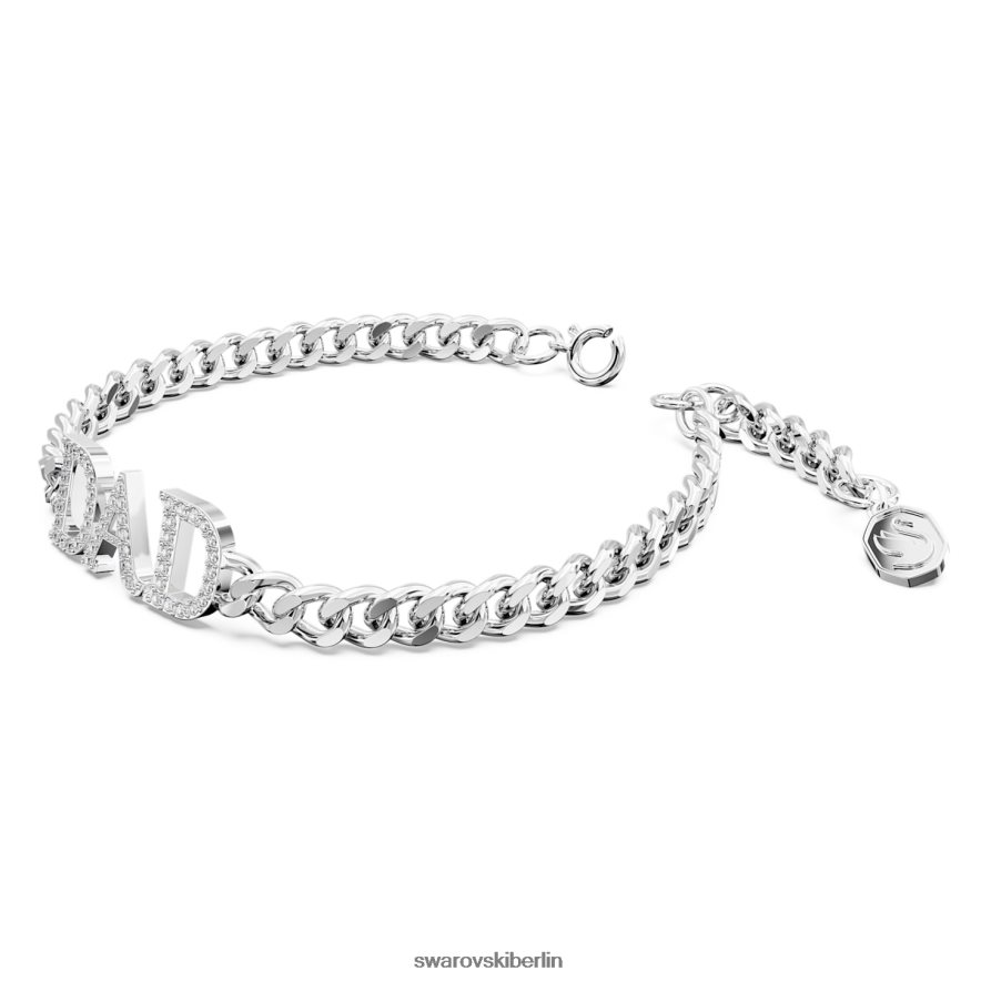 Swarovski Vatertag - Papa-Armband weiß, rhodiniert Schmuck HLT448470