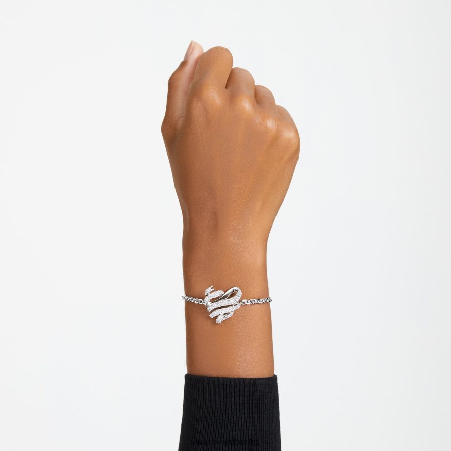 Swarovski Volta-Armband Herz, weiß, rhodiniert Schmuck HLT448433