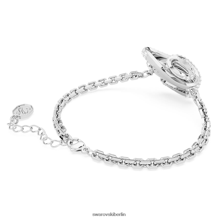 Swarovski Volta-Armband Herz, weiß, rhodiniert Schmuck HLT448433