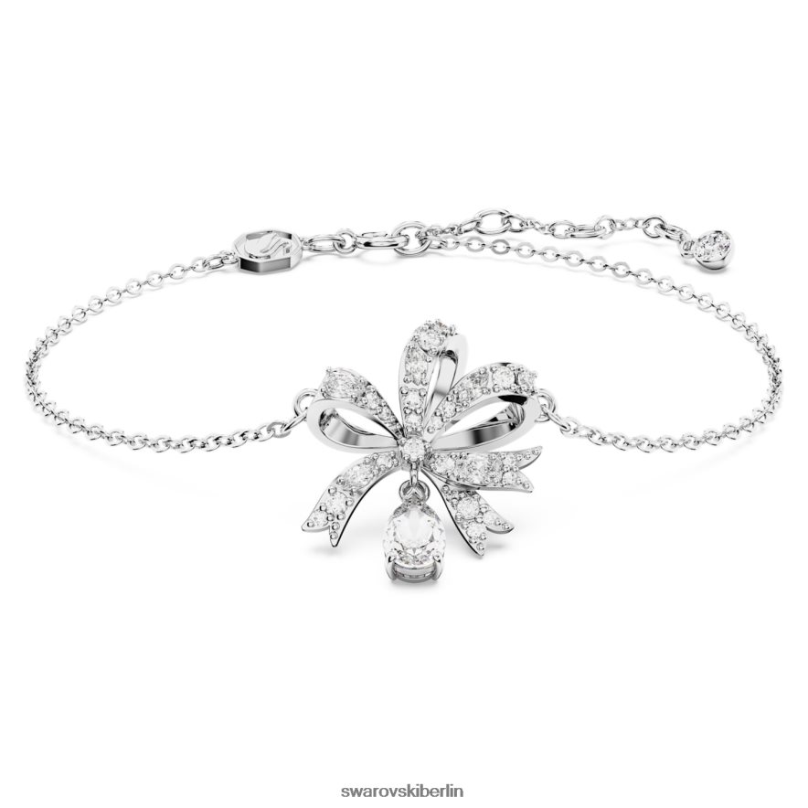 Swarovski Volta-Armband Schleife, weiß, rhodiniert Schmuck HLT448442