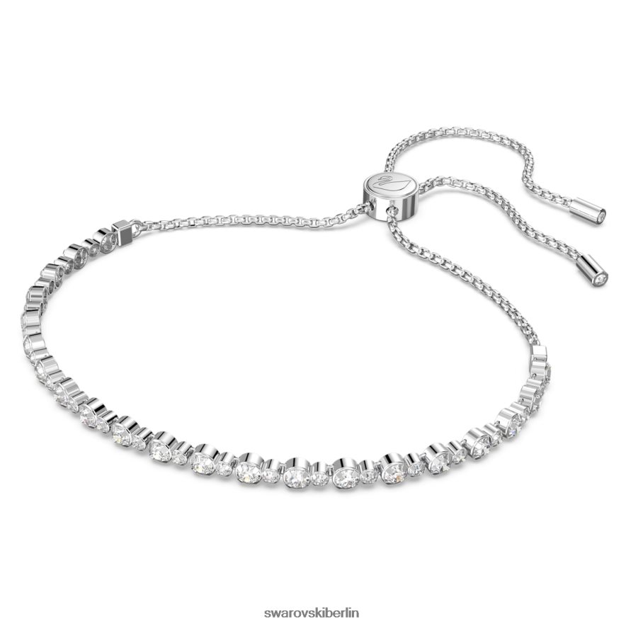 Swarovski dezentes Trilogie-Armband Rundschliff, weiß, rhodiniert Schmuck HLT448419