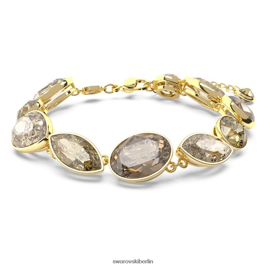 Swarovski Eleganz von Afrika-Armband Mischschliffe, braun, vergoldet Schmuck HLT448580