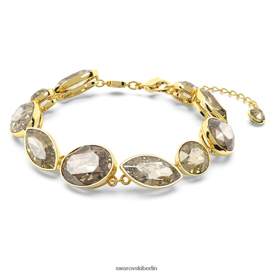 Swarovski Eleganz von Afrika-Armband Mischschliffe, braun, vergoldet Schmuck HLT448580