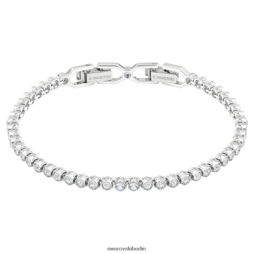 Swarovski Emily-Armband Rundschliff, weiß, rhodiniert Schmuck HLT448544