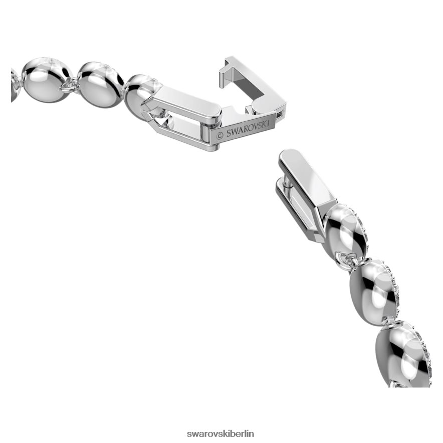 Swarovski Engelsarmband Rundschliff, Pavé, weiß, rhodiniert Schmuck HLT448546
