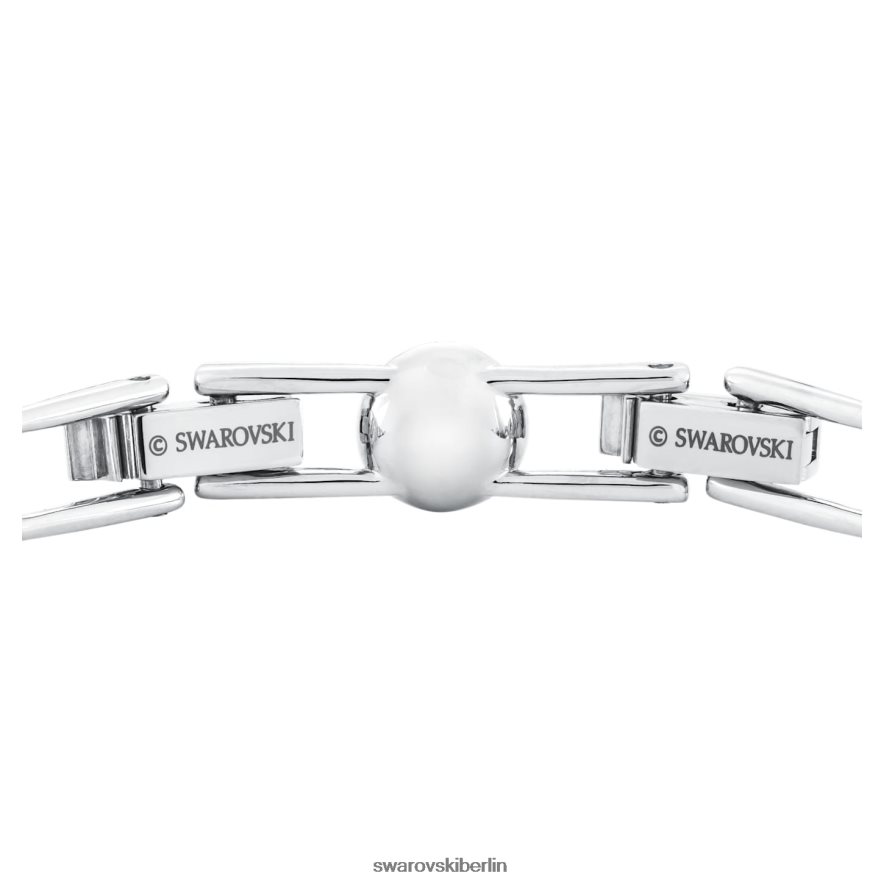 Swarovski Engelsarmband Rundschliff, Pavé, weiß, rhodiniert Schmuck HLT448546