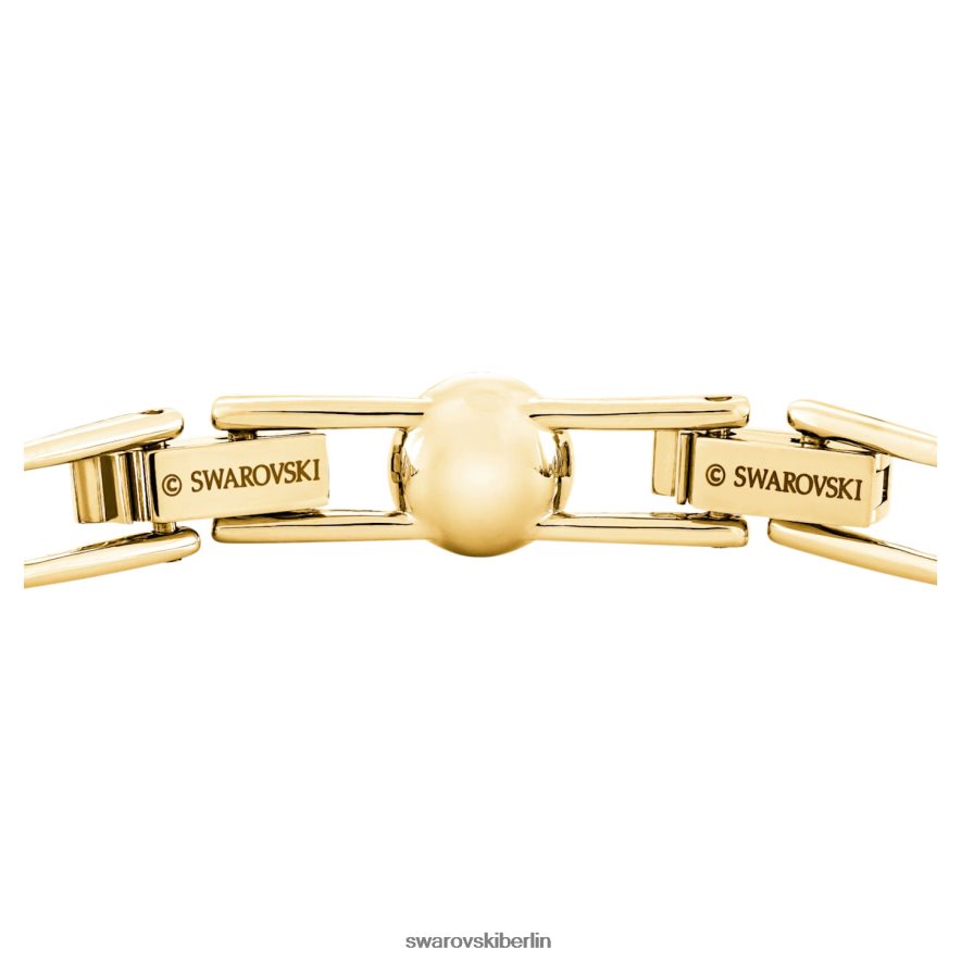Swarovski Engelsarmband Rundschliff, Pavé, weiß, vergoldet Schmuck HLT448549