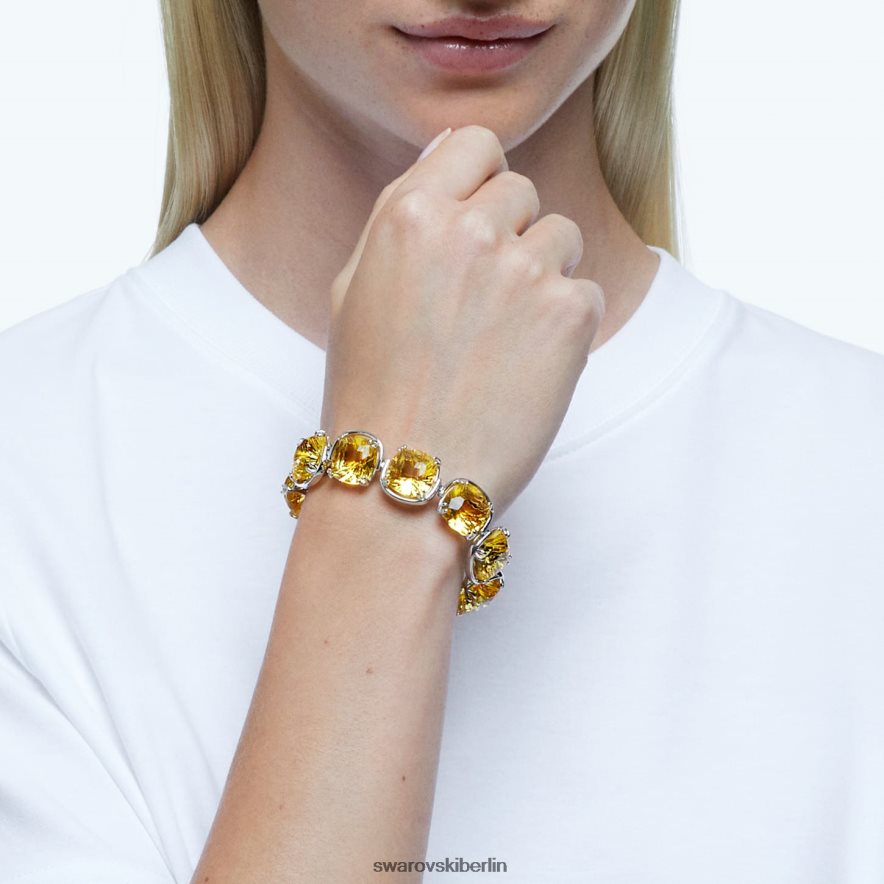 Swarovski Harmonia-Armband Kissenschliff, gelb, rhodiniert Schmuck HLT448584