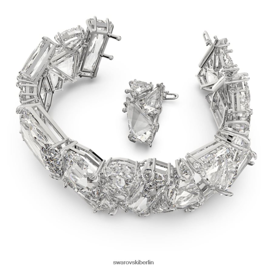 Swarovski Mesmera-Armband übergroße Kristalle, weiß, rhodiniert Schmuck HLT448588