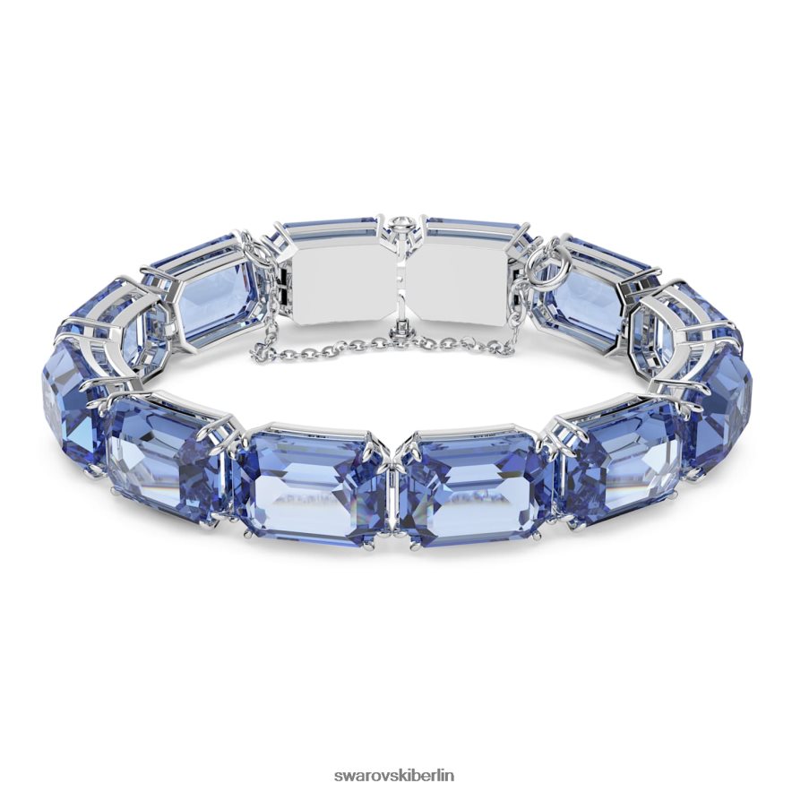 Swarovski Millenia-Armband Achteckschliff, blau, rhodiniert Schmuck HLT448568