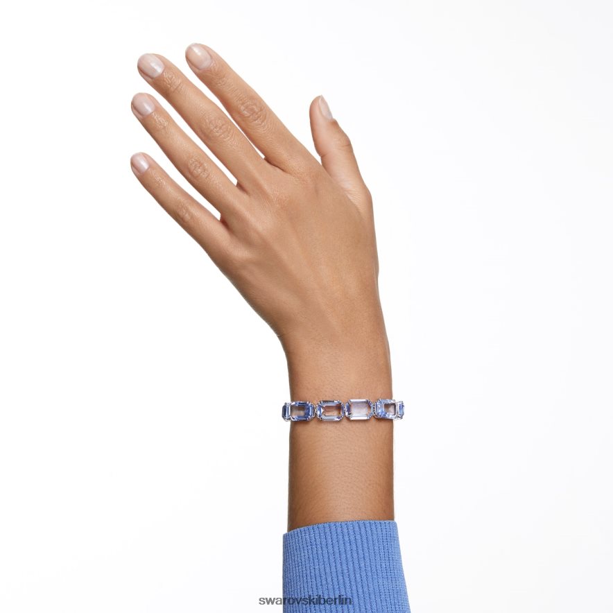 Swarovski Millenia-Armband Achteckschliff, blau, rhodiniert Schmuck HLT448568