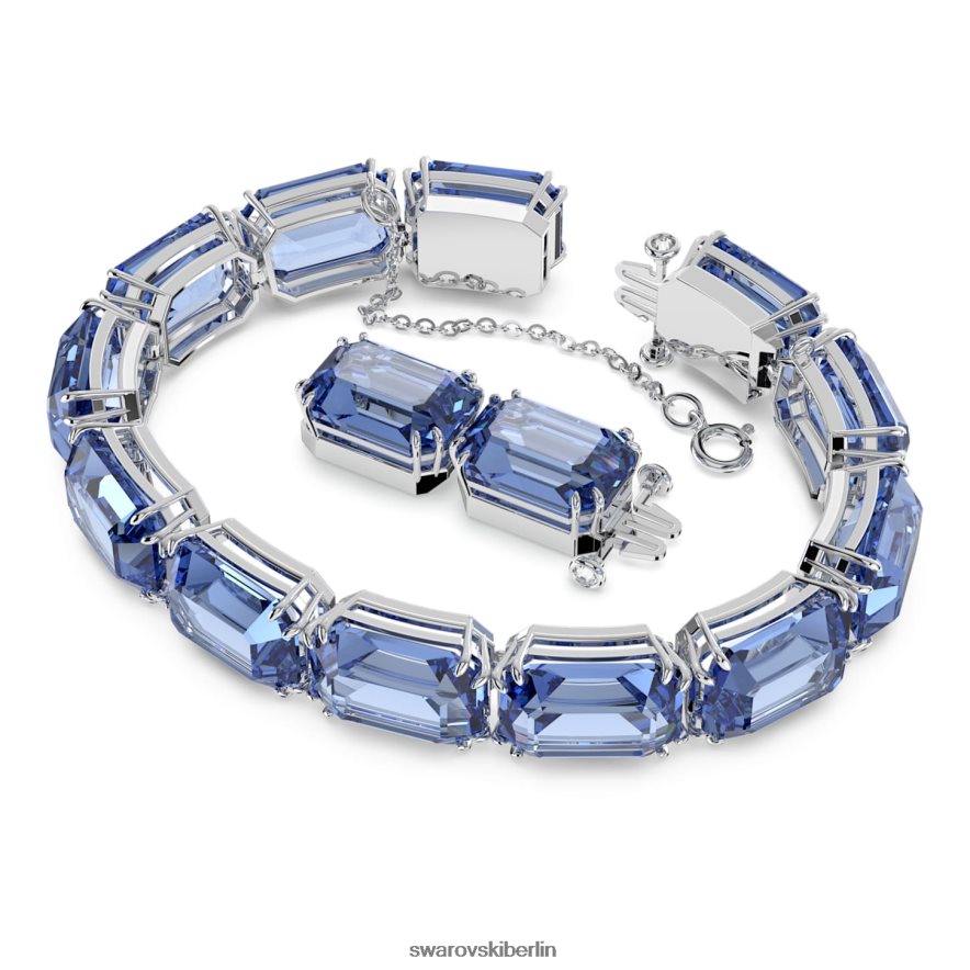 Swarovski Millenia-Armband Achteckschliff, blau, rhodiniert Schmuck HLT448568