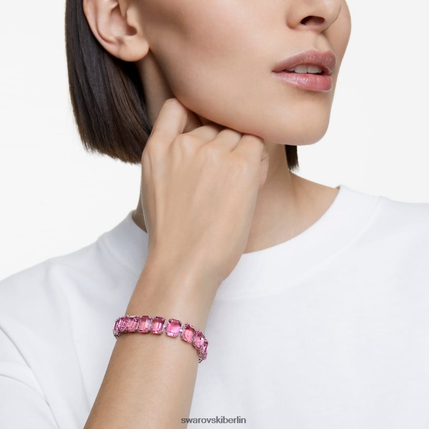 Swarovski Millenia-Armband Achteckschliff, rosa, rhodiniert Schmuck HLT448566