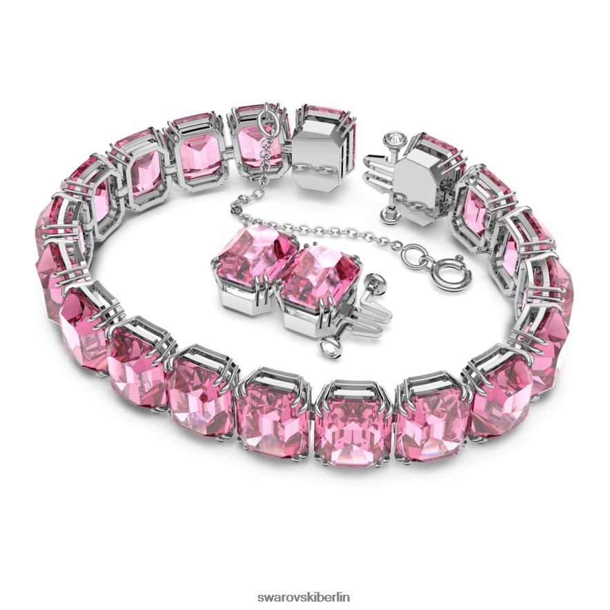 Swarovski Millenia-Armband Achteckschliff, rosa, rhodiniert Schmuck HLT448566
