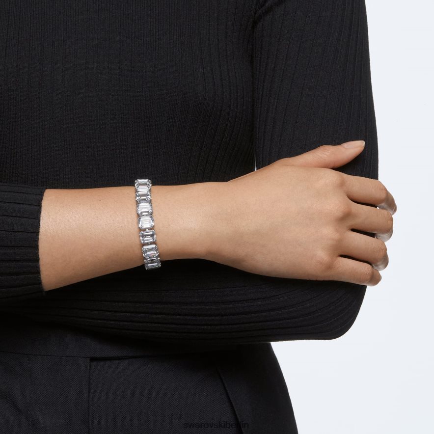 Swarovski Millenia-Armband Achteckschliff, weiß, rhodiniert Schmuck HLT448572