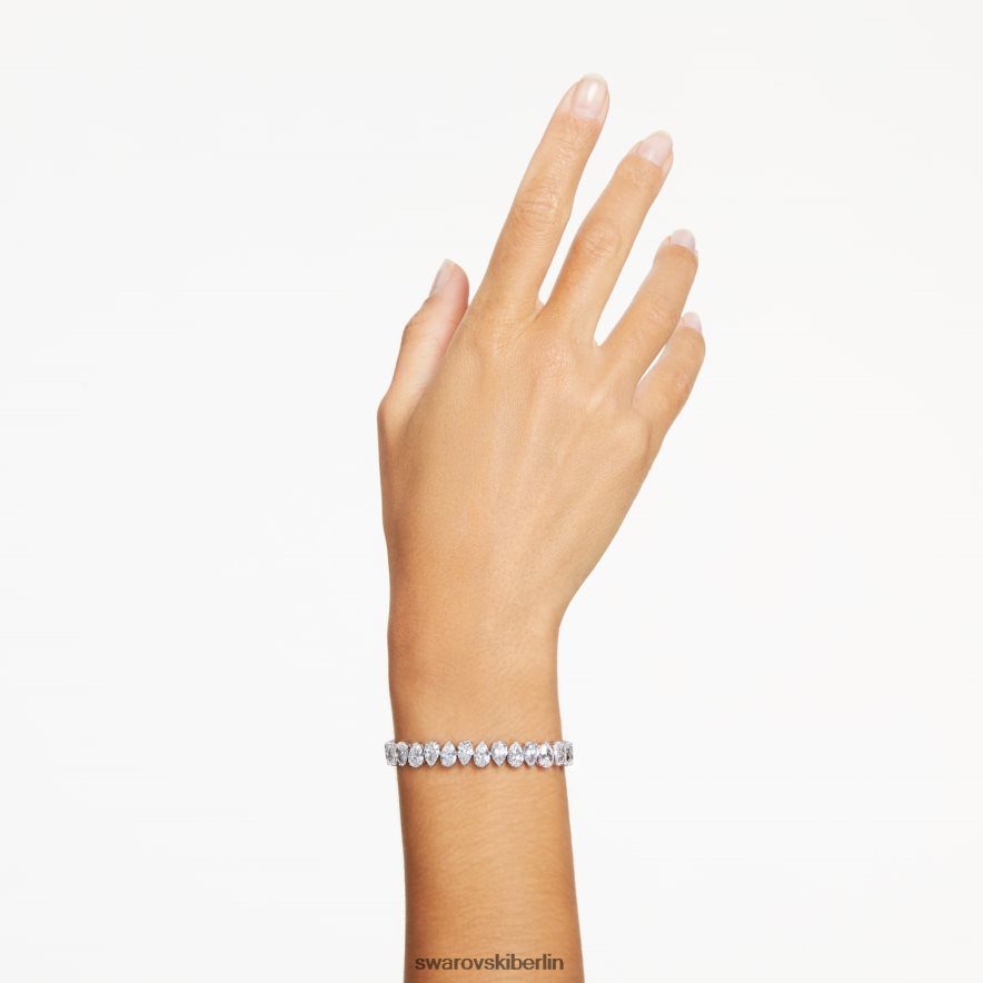 Swarovski Millenia-Armband Birnenschliff, weiß, rhodiniert Schmuck HLT448586