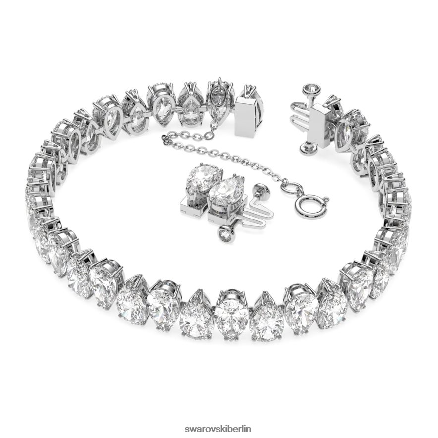 Swarovski Millenia-Armband Birnenschliff, weiß, rhodiniert Schmuck HLT448586