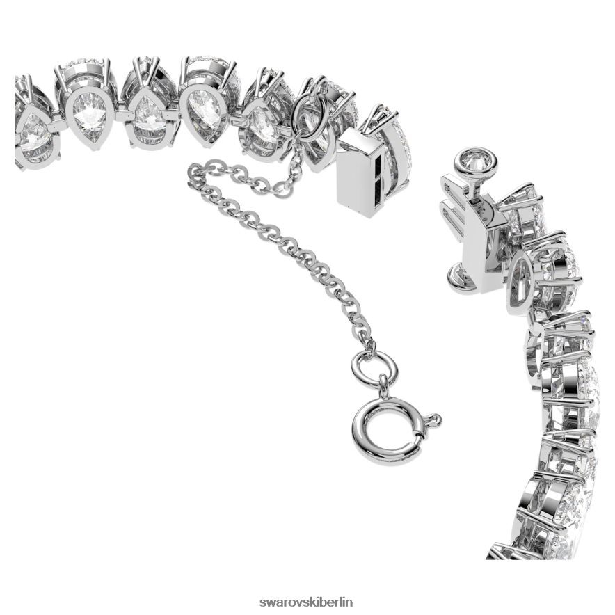 Swarovski Millenia-Armband Birnenschliff, weiß, rhodiniert Schmuck HLT448586