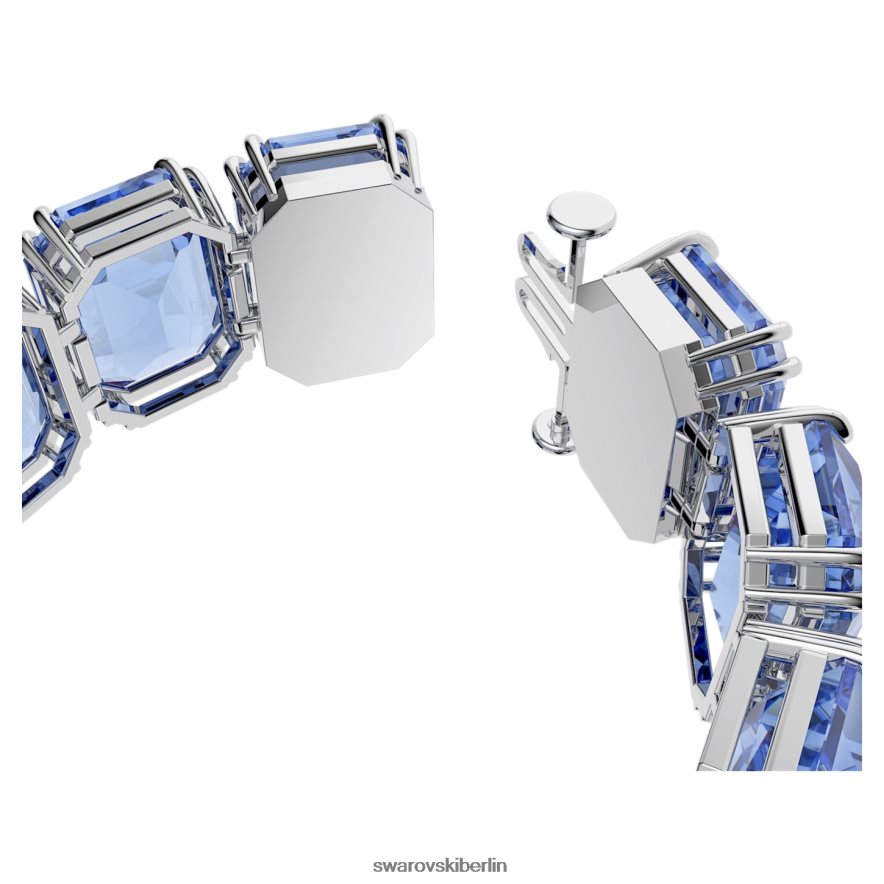 Swarovski Millenia-Armband Übergroße Kristalle, Achteckschliff, blau, rhodiniert Schmuck HLT448564
