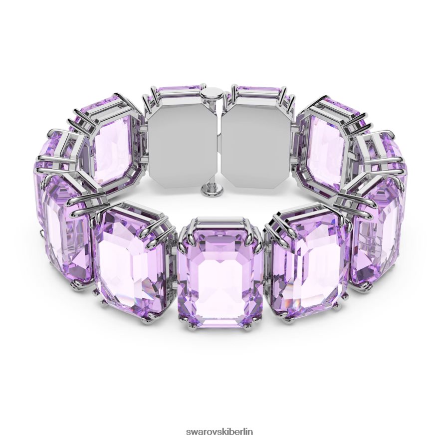 Swarovski Millenia-Armband Übergroße Kristalle, Achteckschliff, lila, rhodiniert Schmuck HLT448563