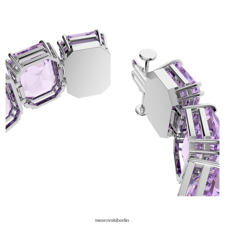 Swarovski Millenia-Armband Übergroße Kristalle, Achteckschliff, lila, rhodiniert Schmuck HLT448563