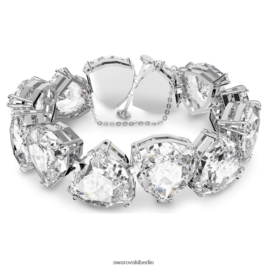 Swarovski Millenia-Armband Übergroße Kristalle, Trilliantschliff, weiß, rhodiniert Schmuck HLT448574