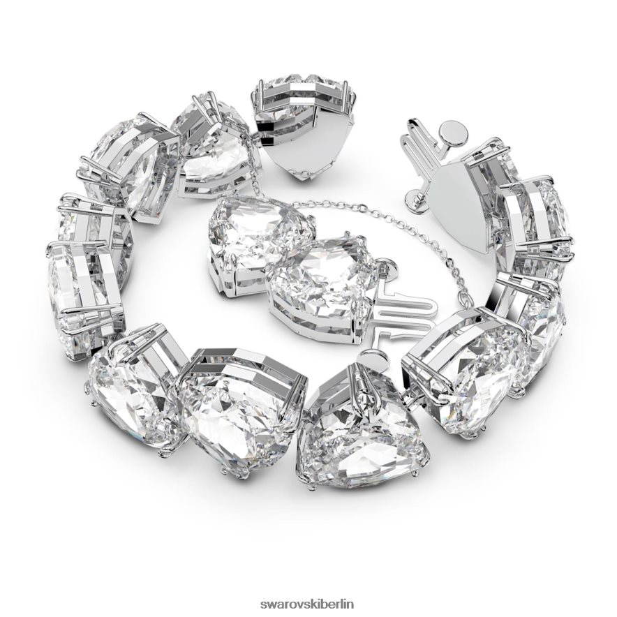 Swarovski Millenia-Armband Übergroße Kristalle, Trilliantschliff, weiß, rhodiniert Schmuck HLT448574