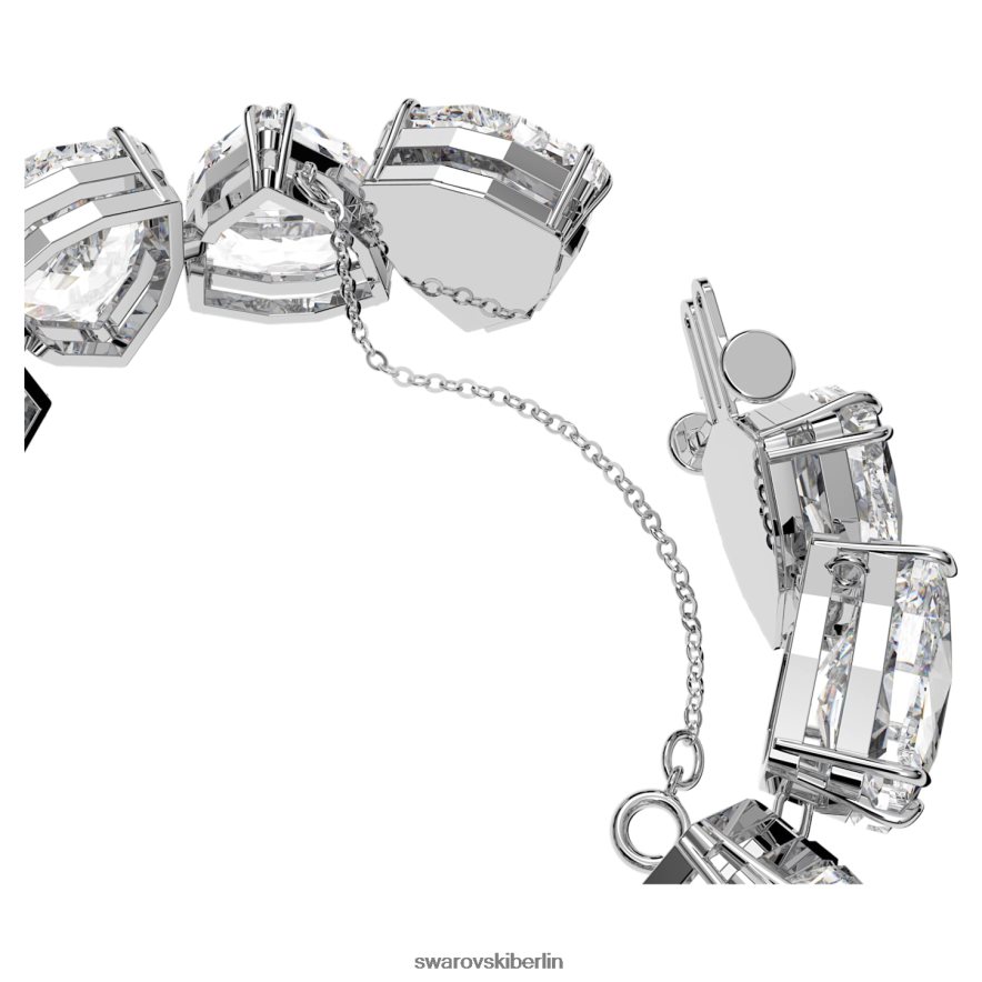 Swarovski Millenia-Armband Übergroße Kristalle, Trilliantschliff, weiß, rhodiniert Schmuck HLT448574