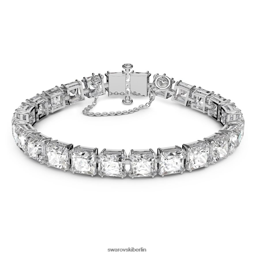 Swarovski Millenia-Armband quadratisch geschliffen, weiß, rhodiniert Schmuck HLT448555