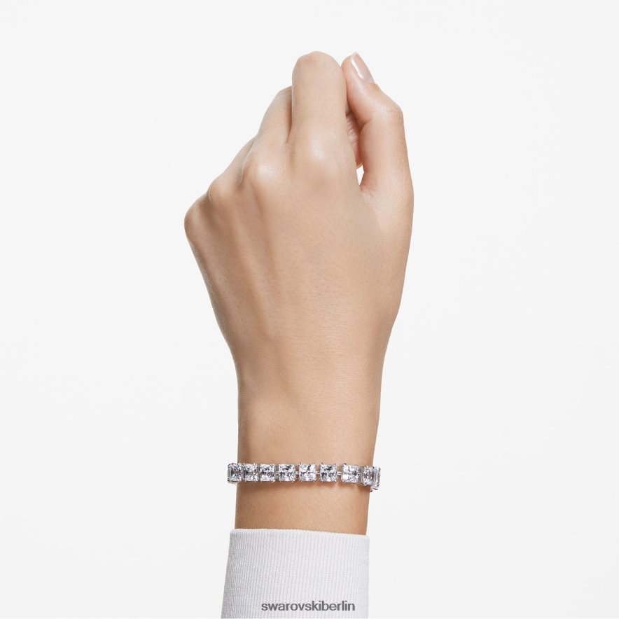 Swarovski Millenia-Armband quadratisch geschliffen, weiß, rhodiniert Schmuck HLT448555