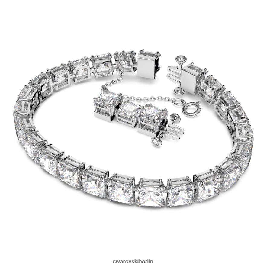 Swarovski Millenia-Armband quadratisch geschliffen, weiß, rhodiniert Schmuck HLT448555