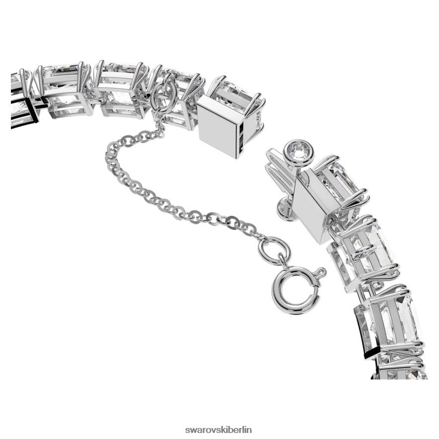 Swarovski Millenia-Armband quadratisch geschliffen, weiß, rhodiniert Schmuck HLT448555