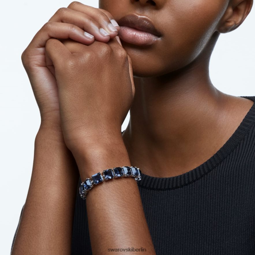 Swarovski Millenia-Armband quadratisch geschnitten, grau, rutheniumbeschichtet Schmuck HLT448567