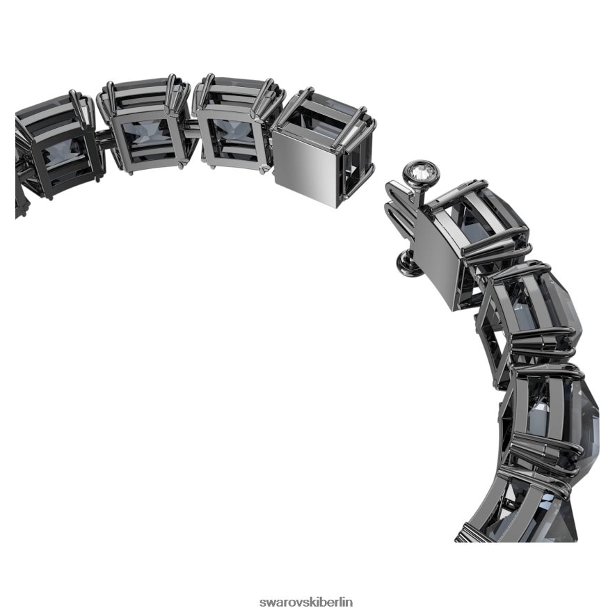 Swarovski Millenia-Armband quadratisch geschnitten, grau, rutheniumbeschichtet Schmuck HLT448567