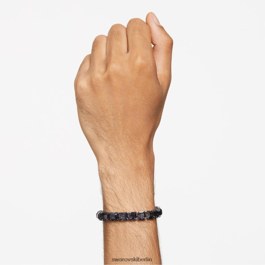 Swarovski Millenia-Armband quadratisch geschnitten, grau, rutheniumbeschichtet Schmuck HLT448567