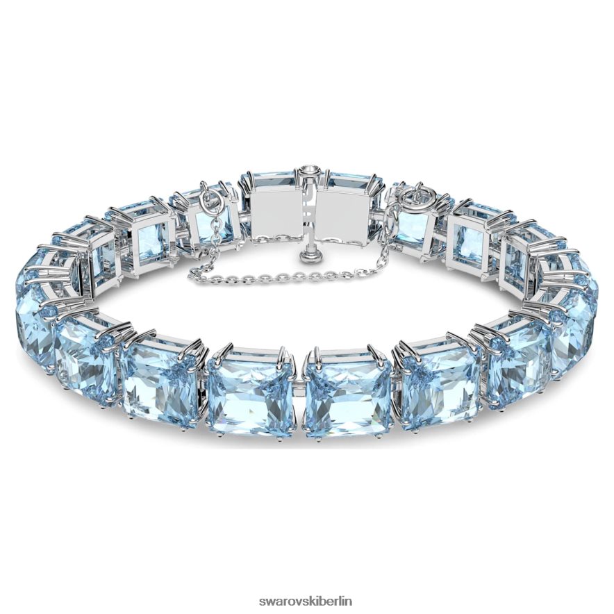 Swarovski Millenia-Armband quadratischer Schliff, blau, rhodiniert Schmuck HLT448565