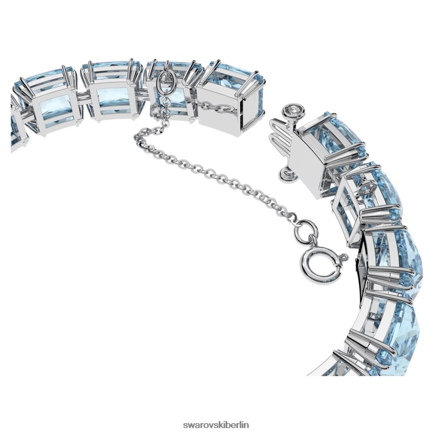 Swarovski Millenia-Armband quadratischer Schliff, blau, rhodiniert Schmuck HLT448565