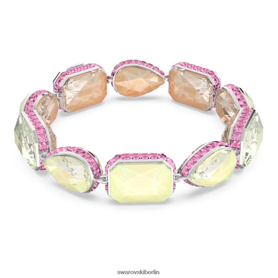 Swarovski Orbita-Armband Magnetverschluss, gemischte Schliffe, mehrfarbig, rhodiniert Schmuck HLT448582