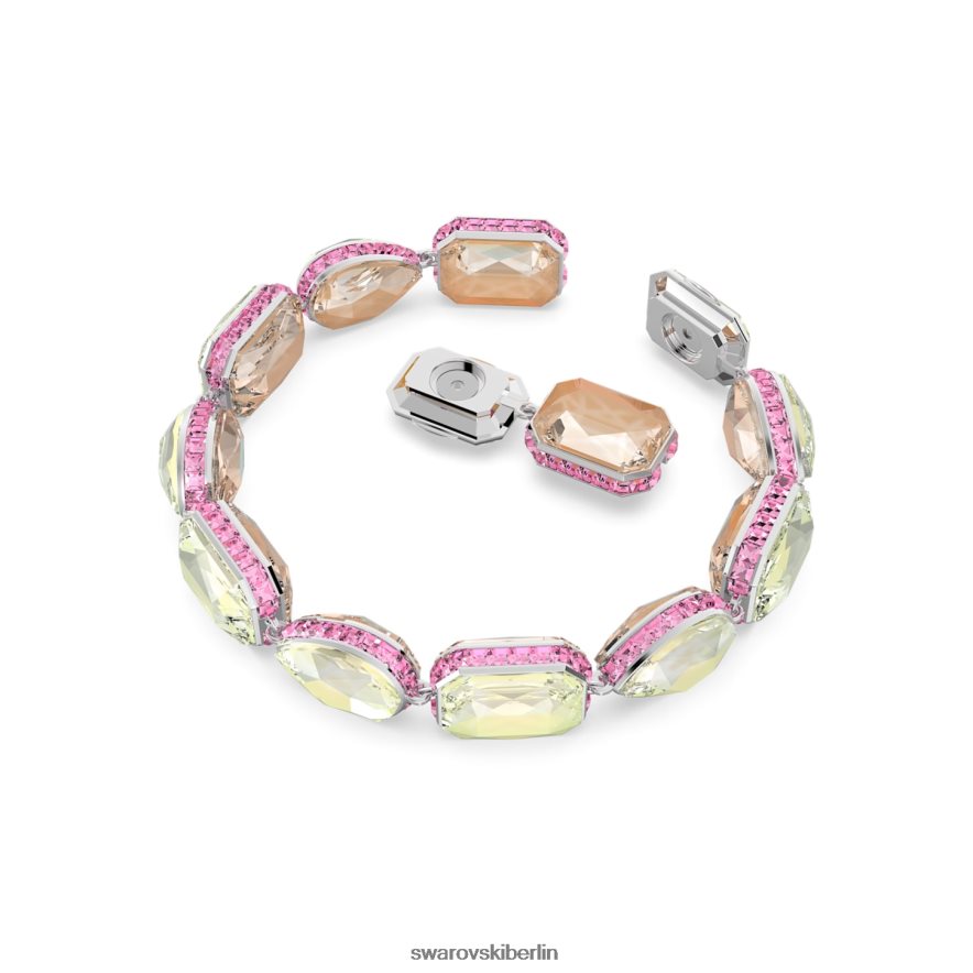 Swarovski Orbita-Armband Magnetverschluss, gemischte Schliffe, mehrfarbig, rhodiniert Schmuck HLT448582