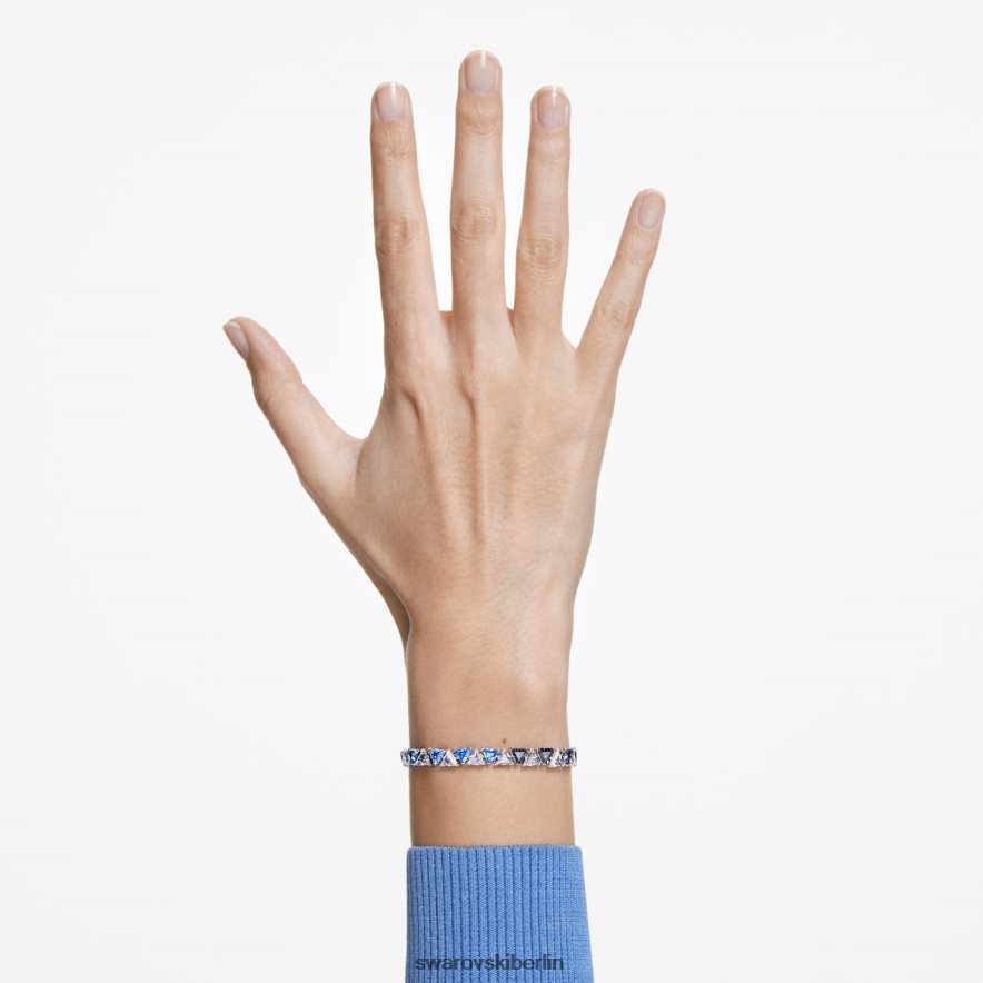 Swarovski Ortyx-Armband Dreiecksschliff, blau, rhodiniert Schmuck HLT448558