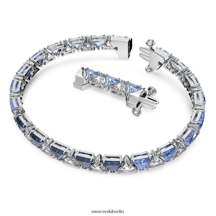 Swarovski Ortyx-Armband Dreiecksschliff, blau, rhodiniert Schmuck HLT448558
