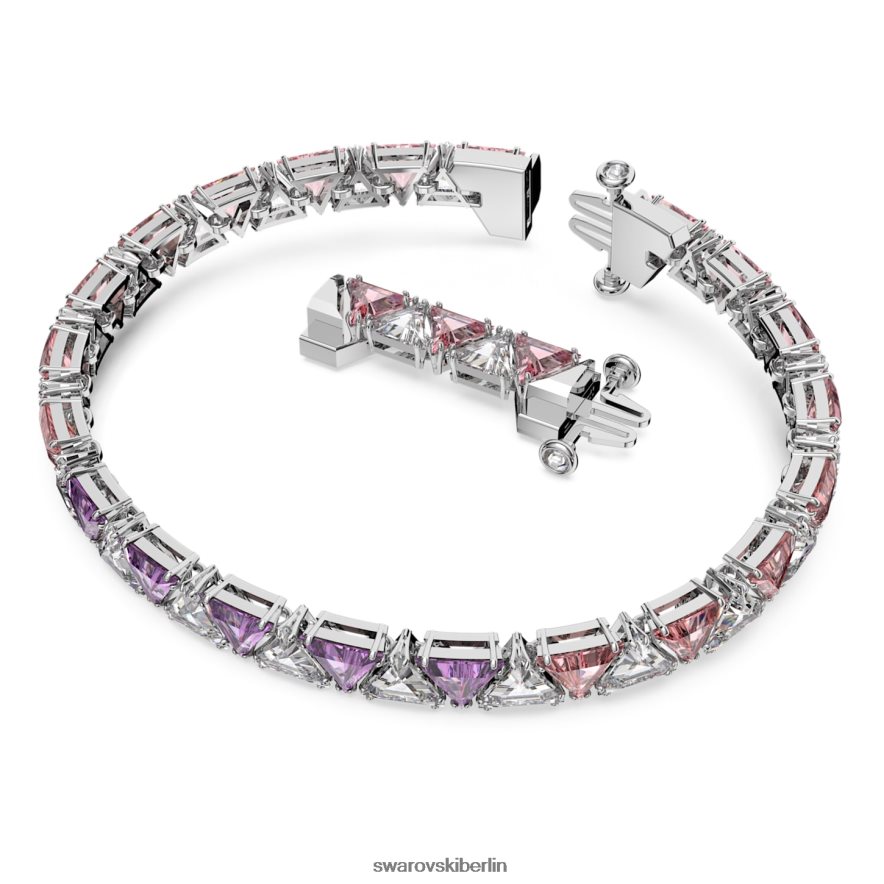 Swarovski Ortyx-Armband Dreiecksschliff, rosa, rhodiniert Schmuck HLT448559