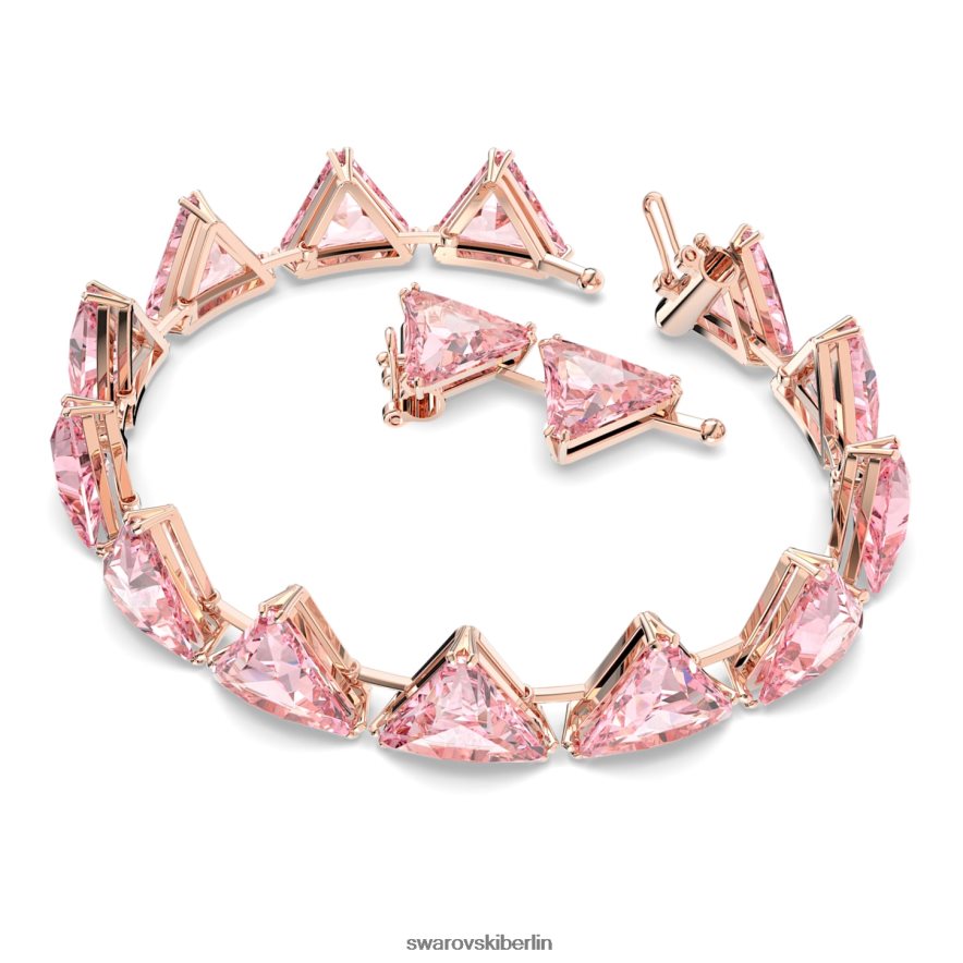 Swarovski Ortyx-Armband Dreiecksschliff, rosa, rosévergoldet Schmuck HLT448589