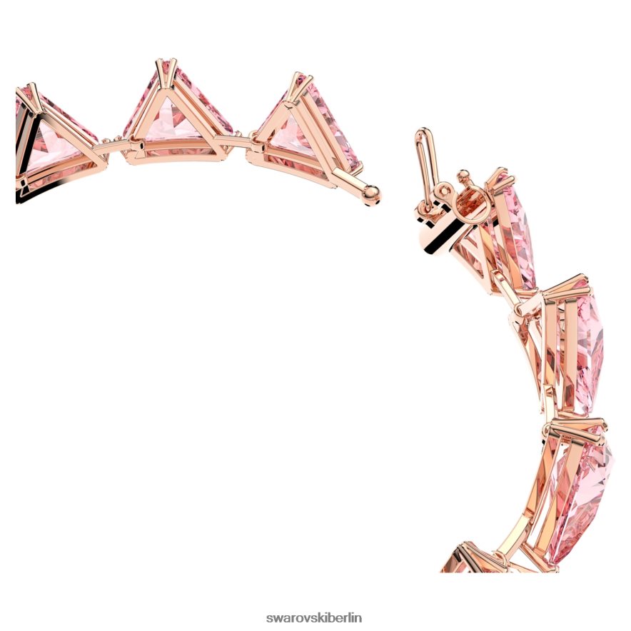 Swarovski Ortyx-Armband Dreiecksschliff, rosa, rosévergoldet Schmuck HLT448589