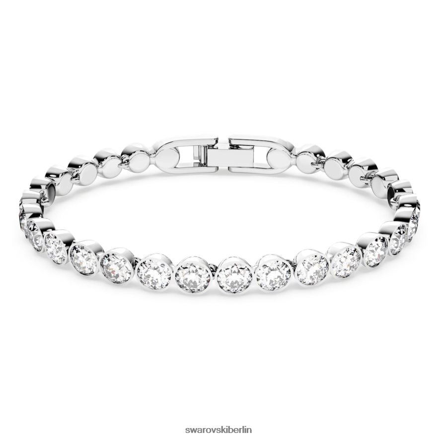 Swarovski Tennisarmband Rundschliff, weiß, rhodiniert Schmuck HLT448548