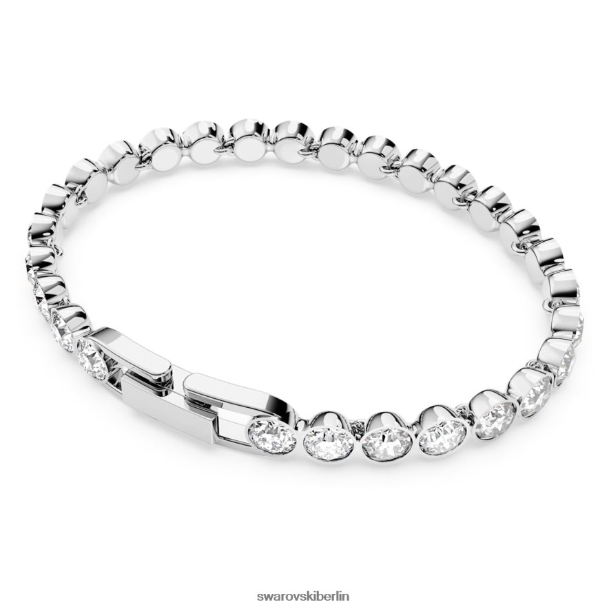 Swarovski Tennisarmband Rundschliff, weiß, rhodiniert Schmuck HLT448548