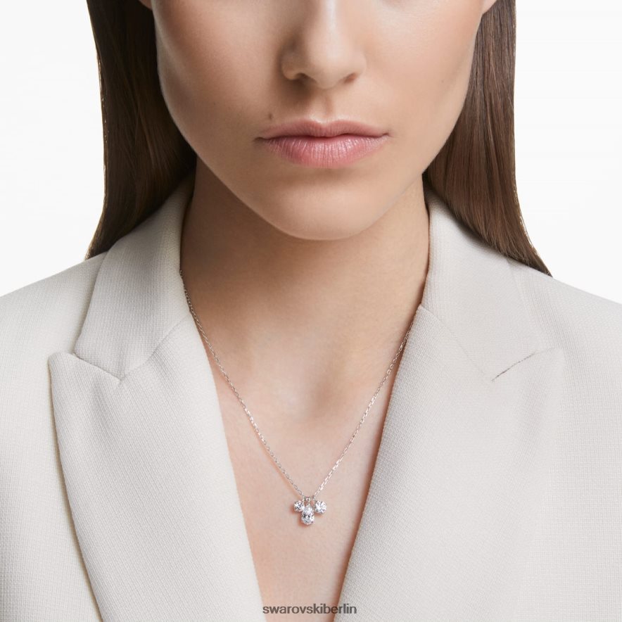 Swarovski Anhänger anziehen Mischschliffe, Cluster, weiß, rhodiniert Schmuck HLT448297