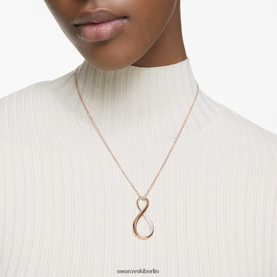 Swarovski Anhänger vorhanden Infinity, weiß, rosévergoldet Schmuck HLT448219